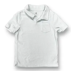 Gap Kids Size 6/7 Boys Polo Shirt Light Green Terrycloth