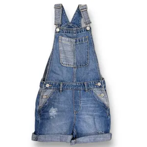 Gap Youth Girl Size 10 Regular Fit Classic Denim Shortall Jean Overalls