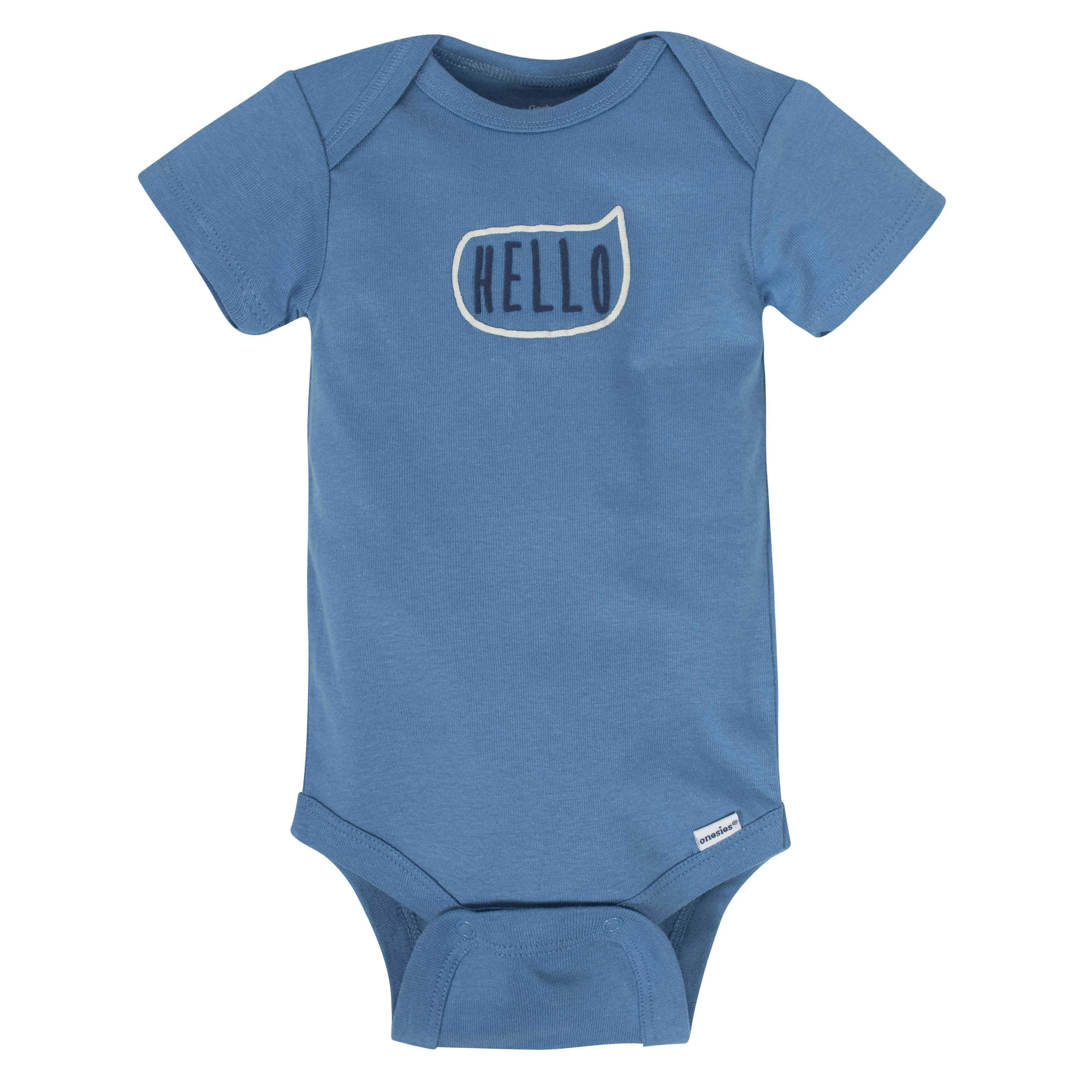 Gerber 8-pack Baby Boys' Fox Short Sleeve Onesies Bodysuits Gerber Childrenswea