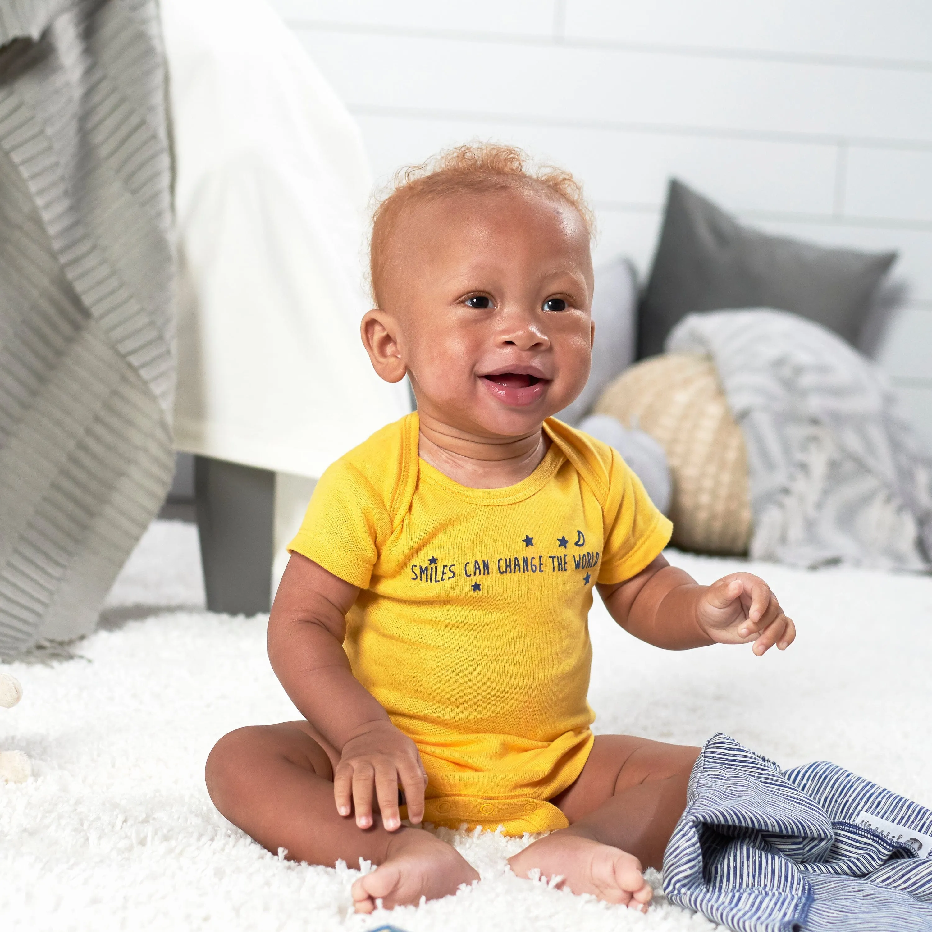 Gerber 8-pack Baby Boys' Fox Short Sleeve Onesies Bodysuits Gerber Childrenswea