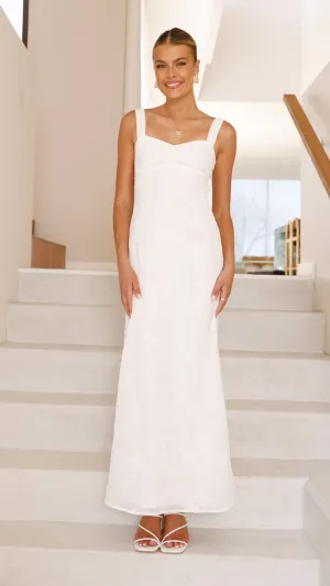 Gianna Maxi Dress - White Lace Billy J