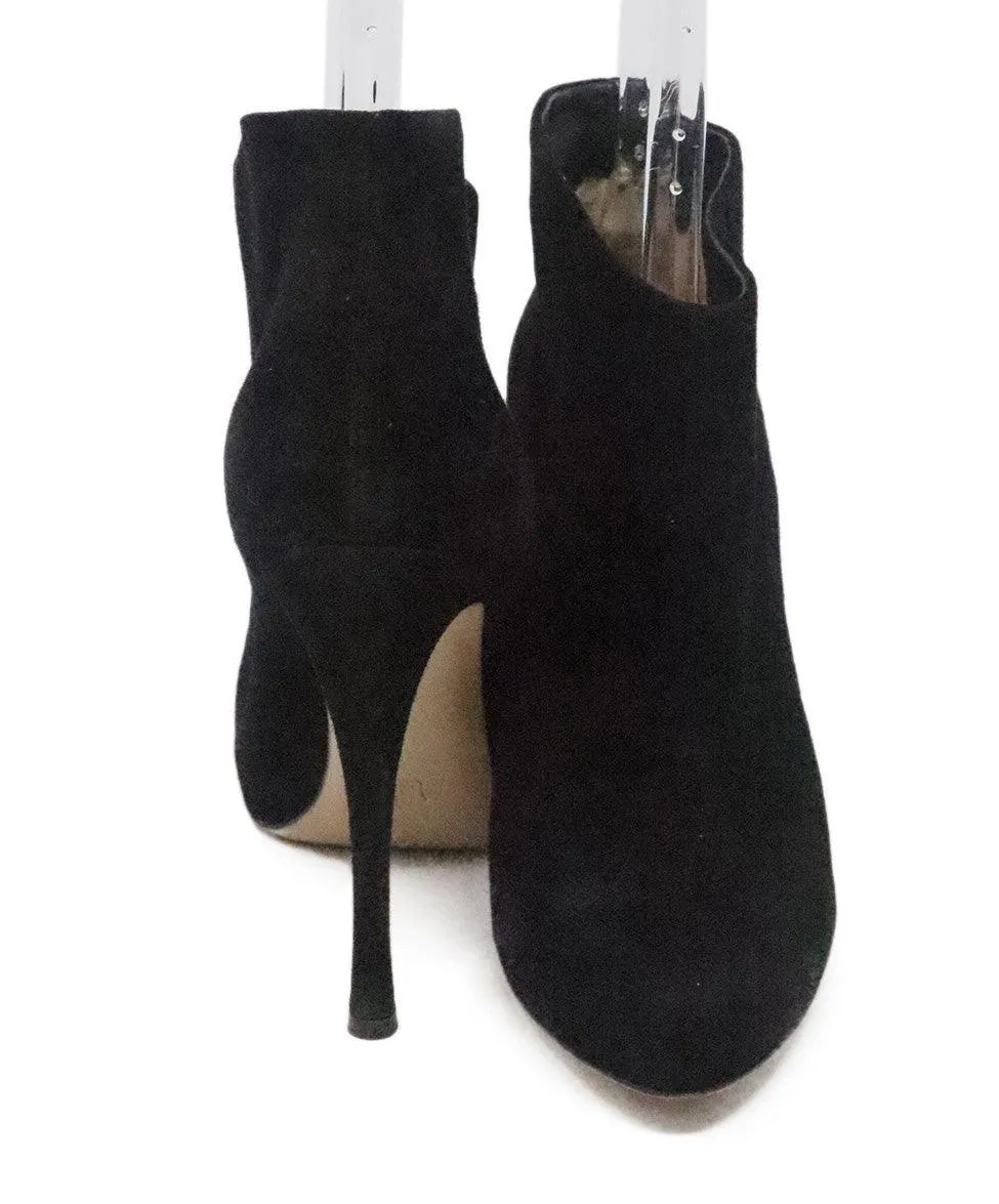 Gianvito Rossi Black Suede Booties sz 9