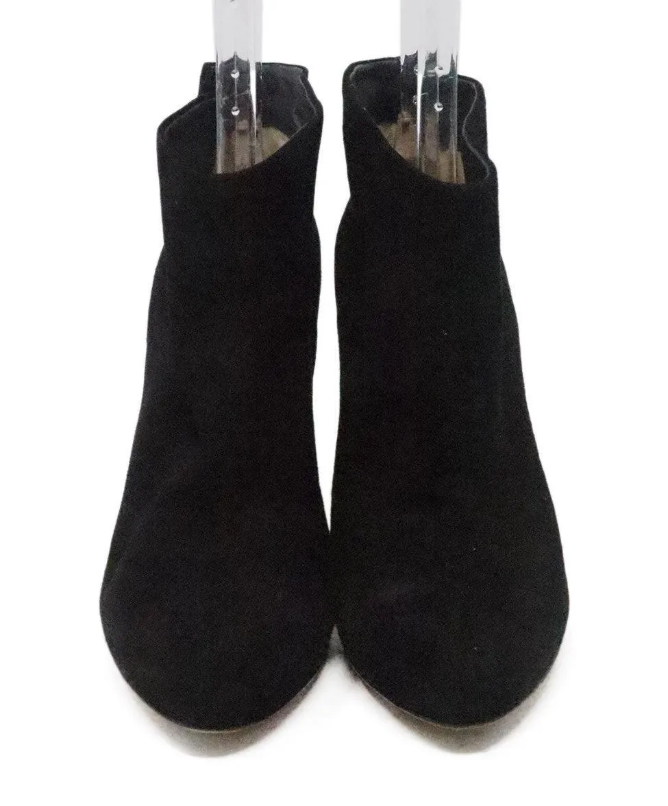 Gianvito Rossi Black Suede Booties sz 9