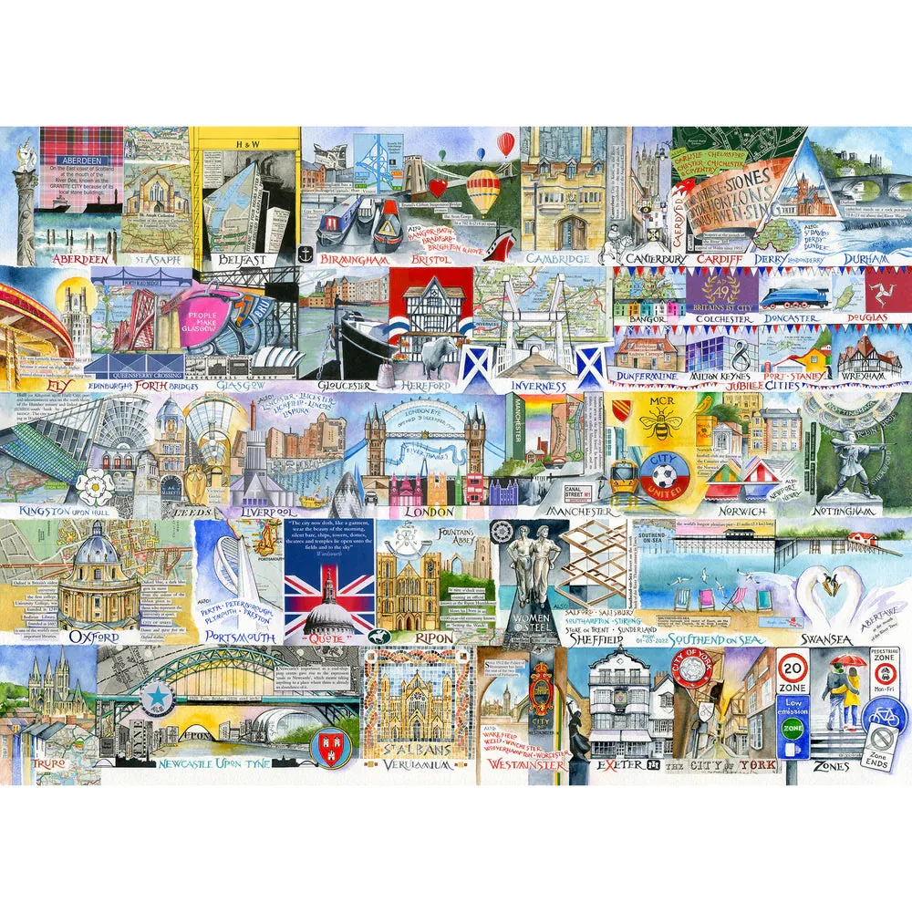 Gibsons Bright Lights & Big Cities 1000 Piece Jigsaw Puzzle