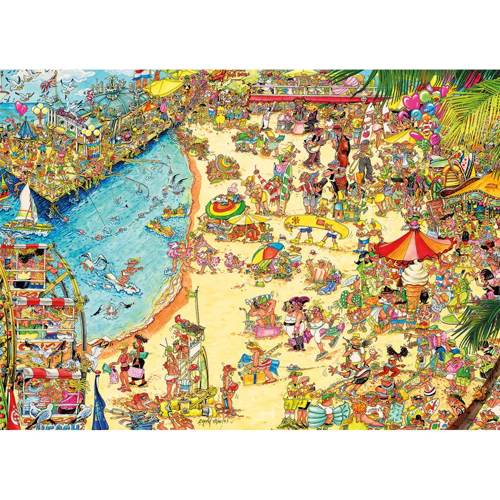 Gibsons Jokesaw: Seaside shenanigans 1000 Piece Jigsaw Puzzle