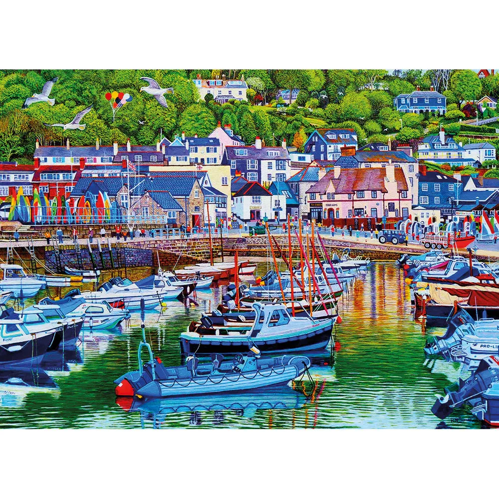 Gibsons Lyme Regis Harbour 1000 Piece Jigsaw Puzzle