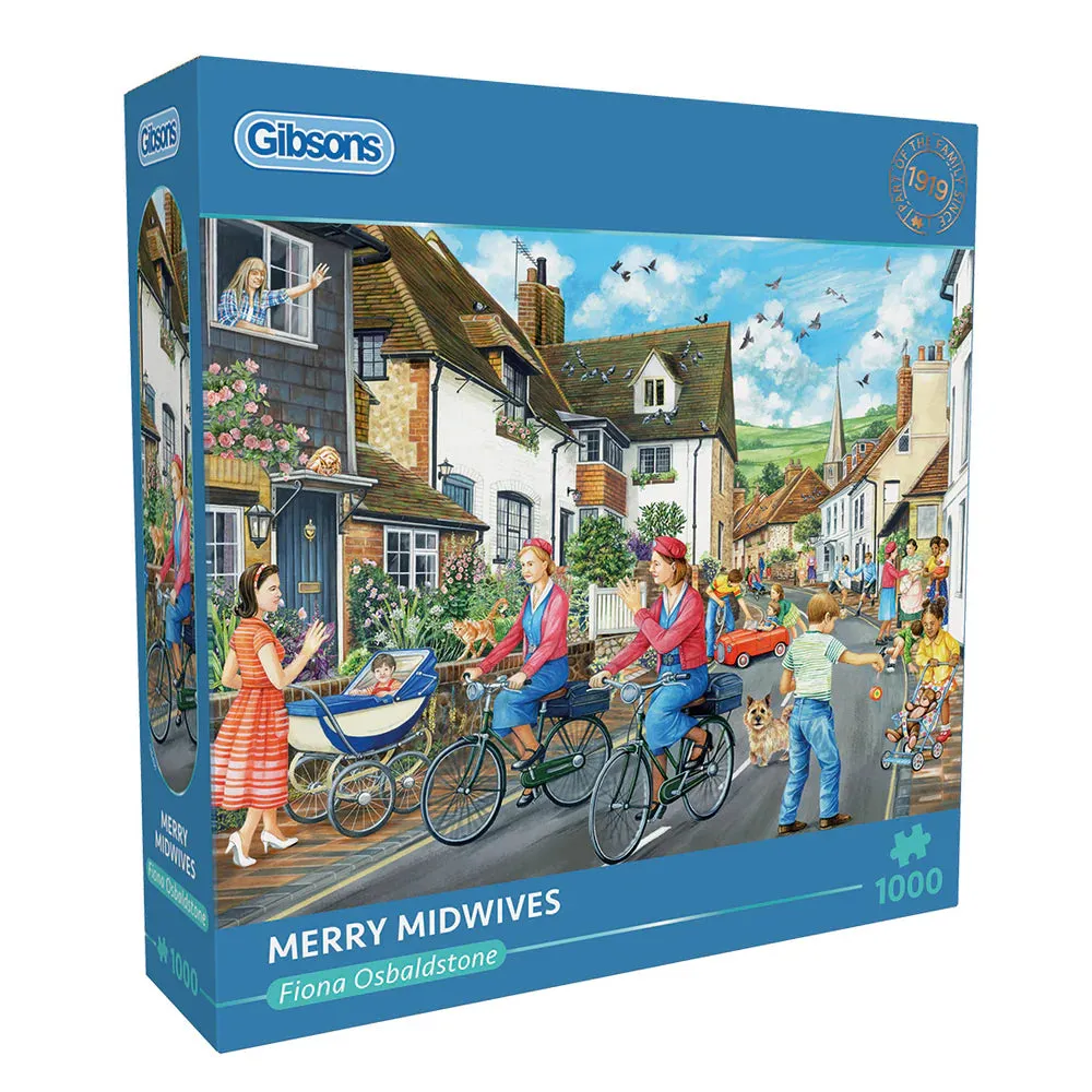 Gibsons Merry Midwives 1000 Piece Jigsaw Puzzle