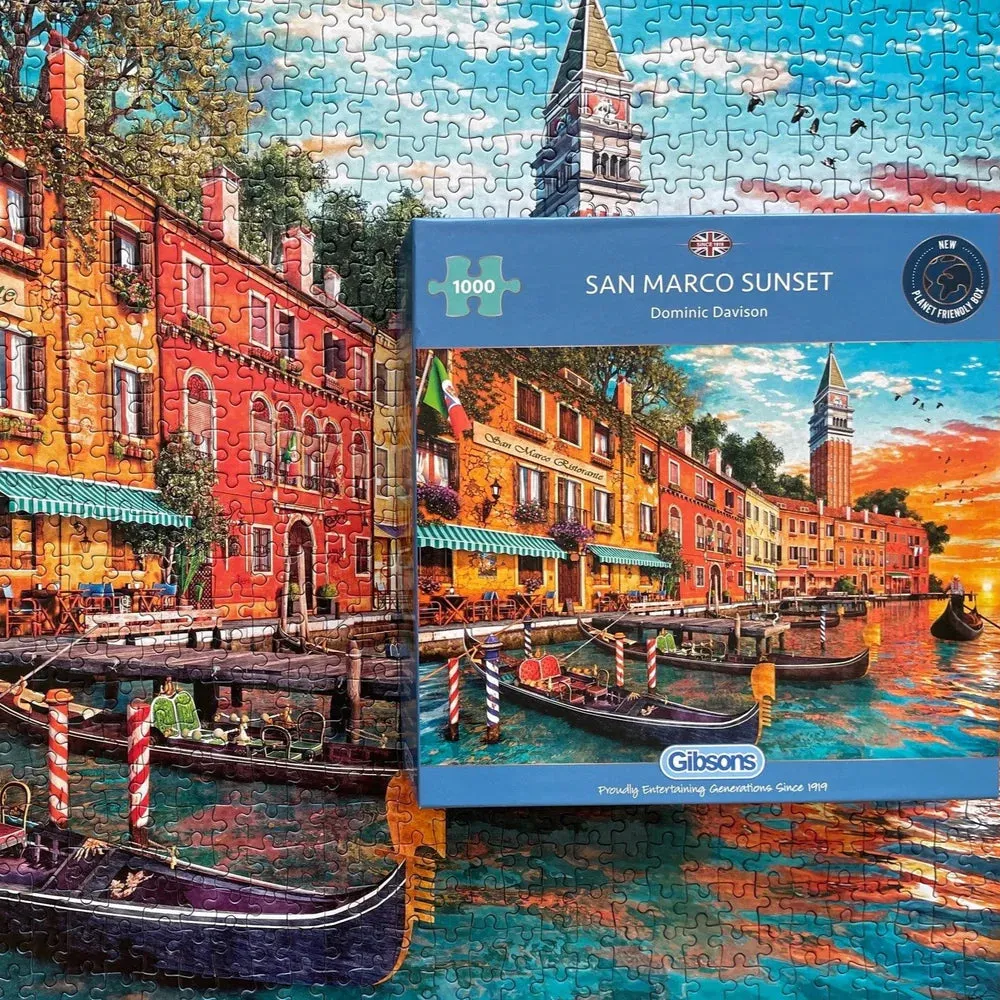 Gibsons San Macro Sunset 1000 Piece Jigsaw Puzzle