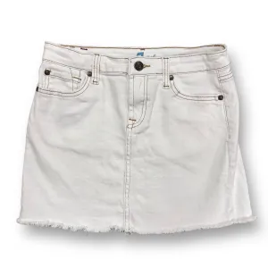Girls 7 For All Mankind Size 12 Youth White Denim Jean Skirt