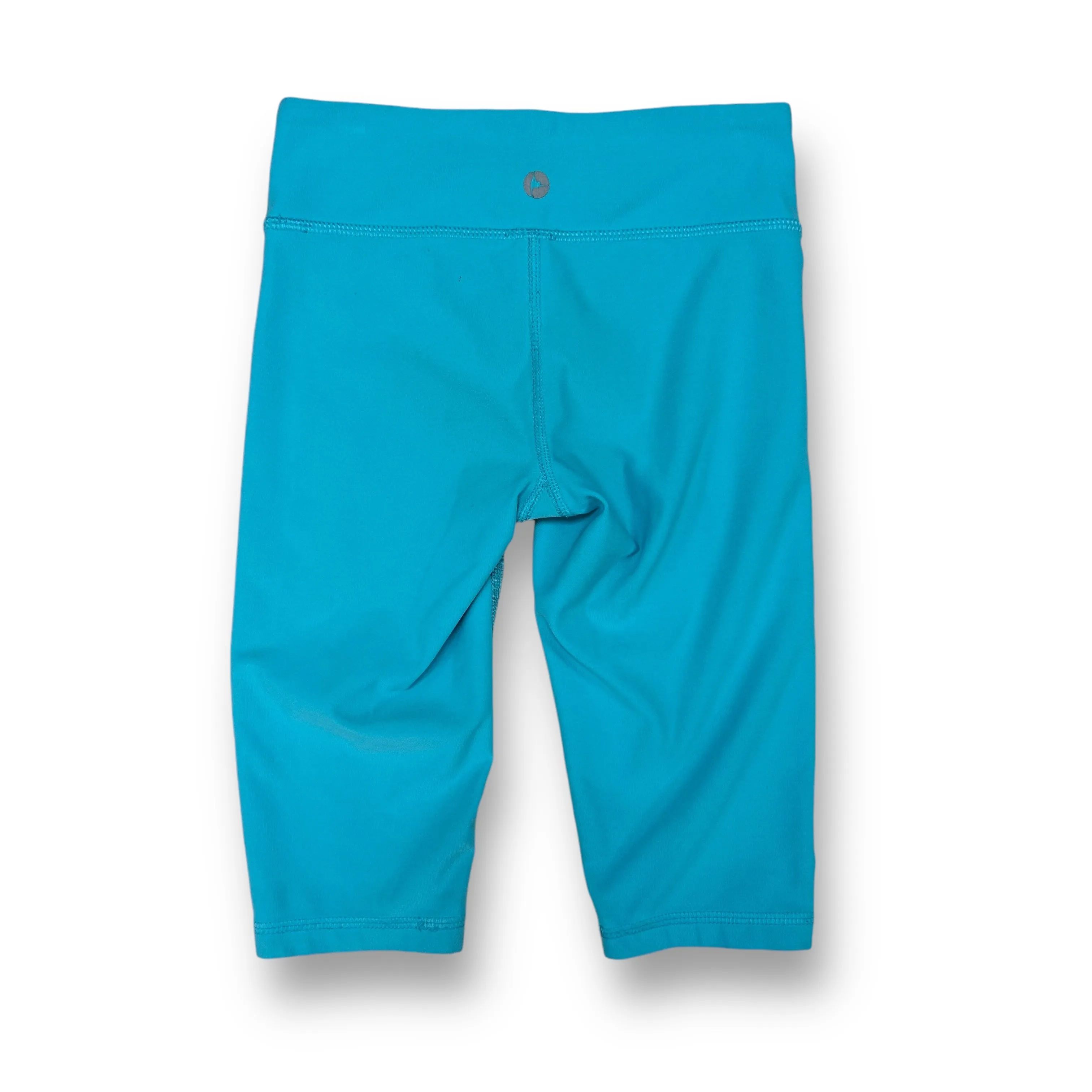 Girls 90 Degrees Size 4 Aqua Blue Athletic Spandex Capris