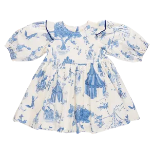 Girls Brooke Dress - Blue Circus