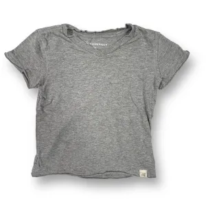 Girls Burt's Bees Size 18 Months Gray Short Sleeve V-Neck Tee