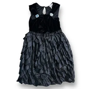 Girls Cach Cach Size 10 Boutique Dress with Velvet Top and Ruffled Bottom