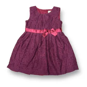 Girls Carter's Size 18 Months Maroon Lace Sleeveless Dress