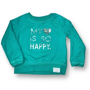 Girls Carter's Size 2T Aqua Long Sleeve Pullover