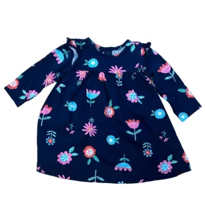 Girls Carter's Size 6 Months Navy Floral Printed Dress