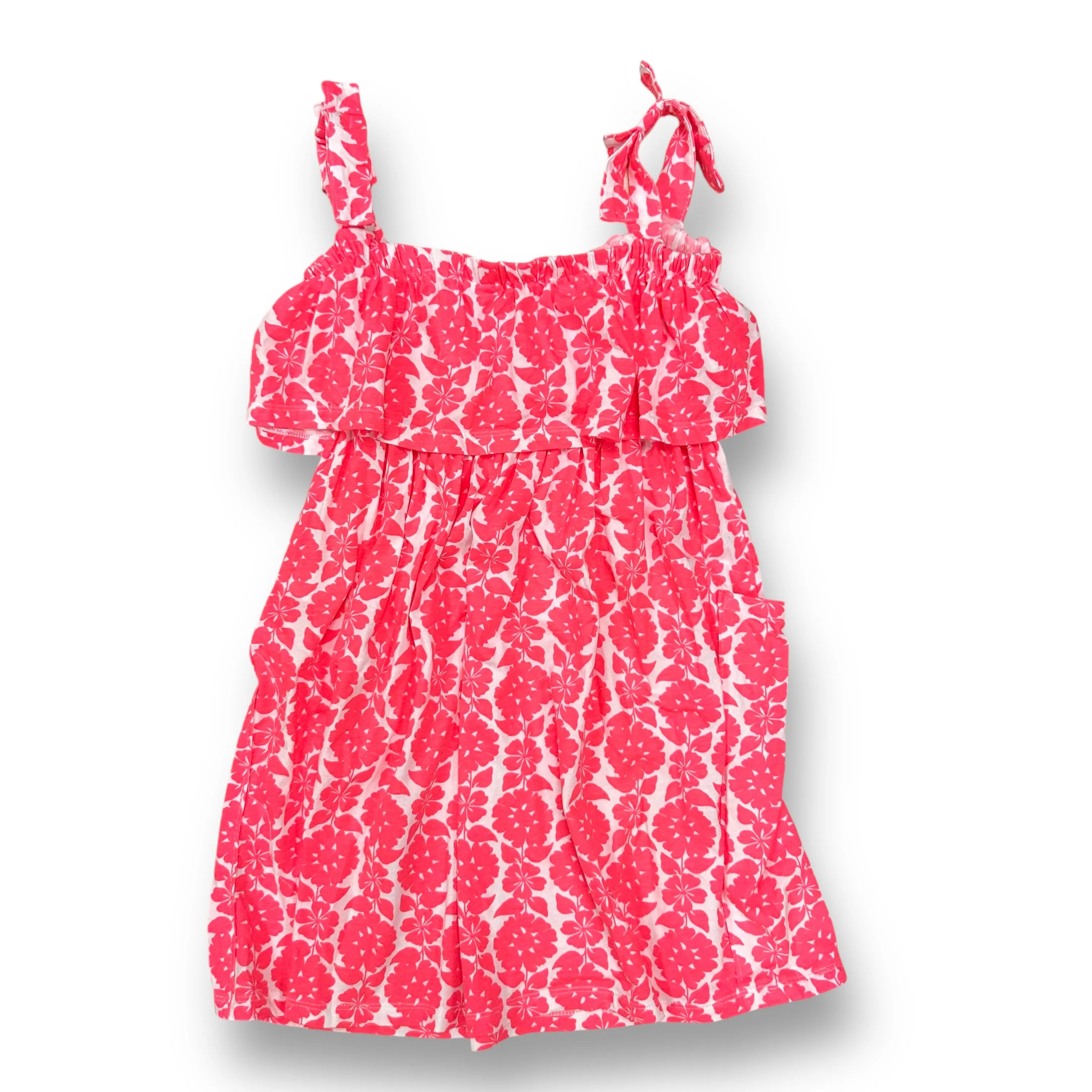 Girls Carter's Size 7 Hot Pink Floral Pocket Sun Dress