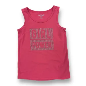Girls Cat & Jack Size 4/5 Pink Girl Power Tank