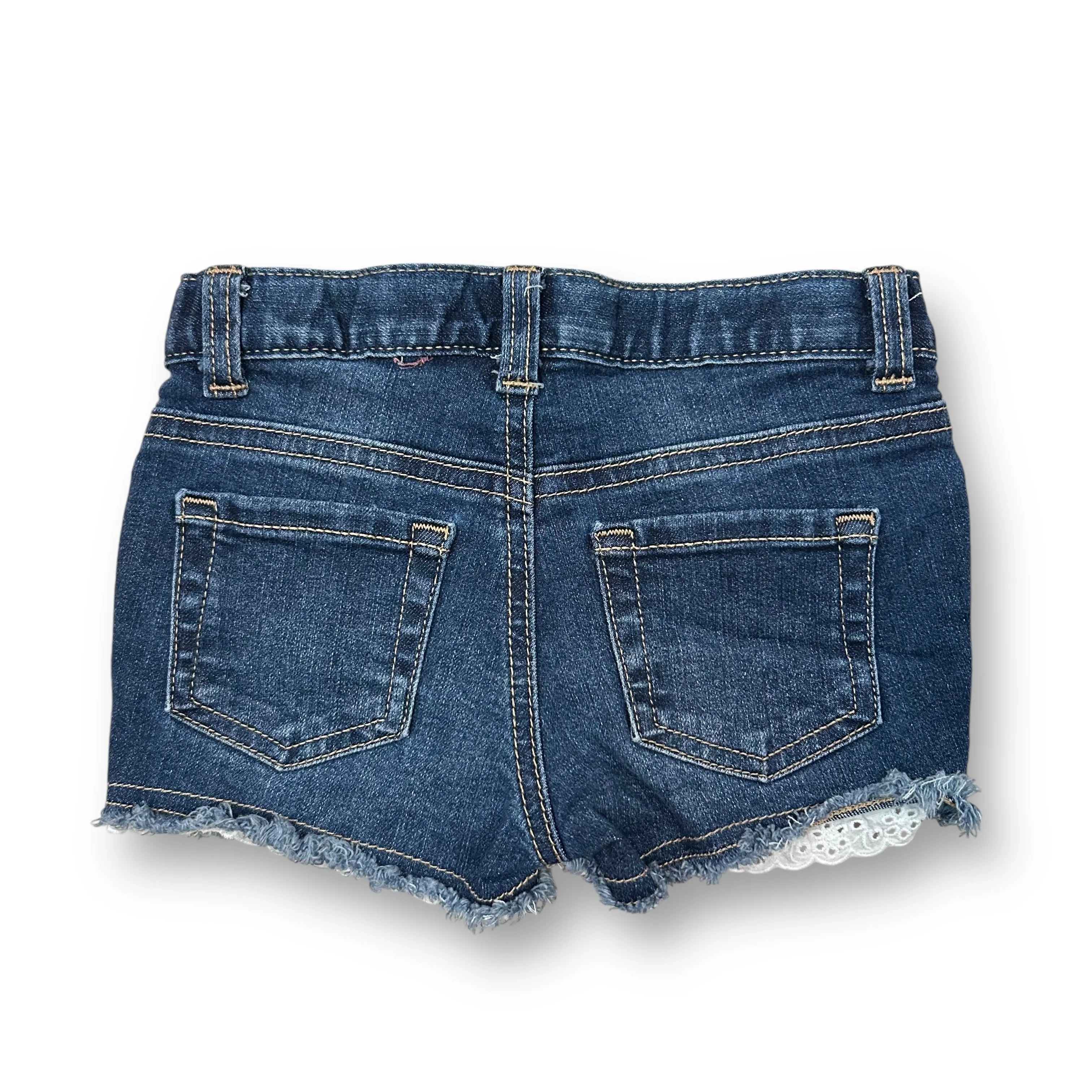 Girls Cat & Jack Size 4T Adjustable Waist Super Stretch Jean Shorts