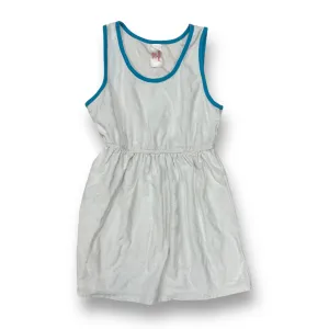 Girls Cat & Jack Size 7/8 M White Sleeveless Terry Star Print Swim Cover-Up