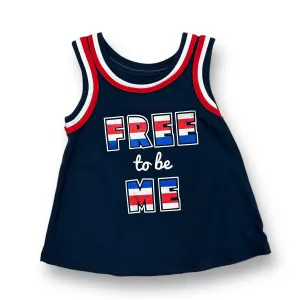Girls Celebrate! Size 2T Red White Blue 4th of July Tank Top