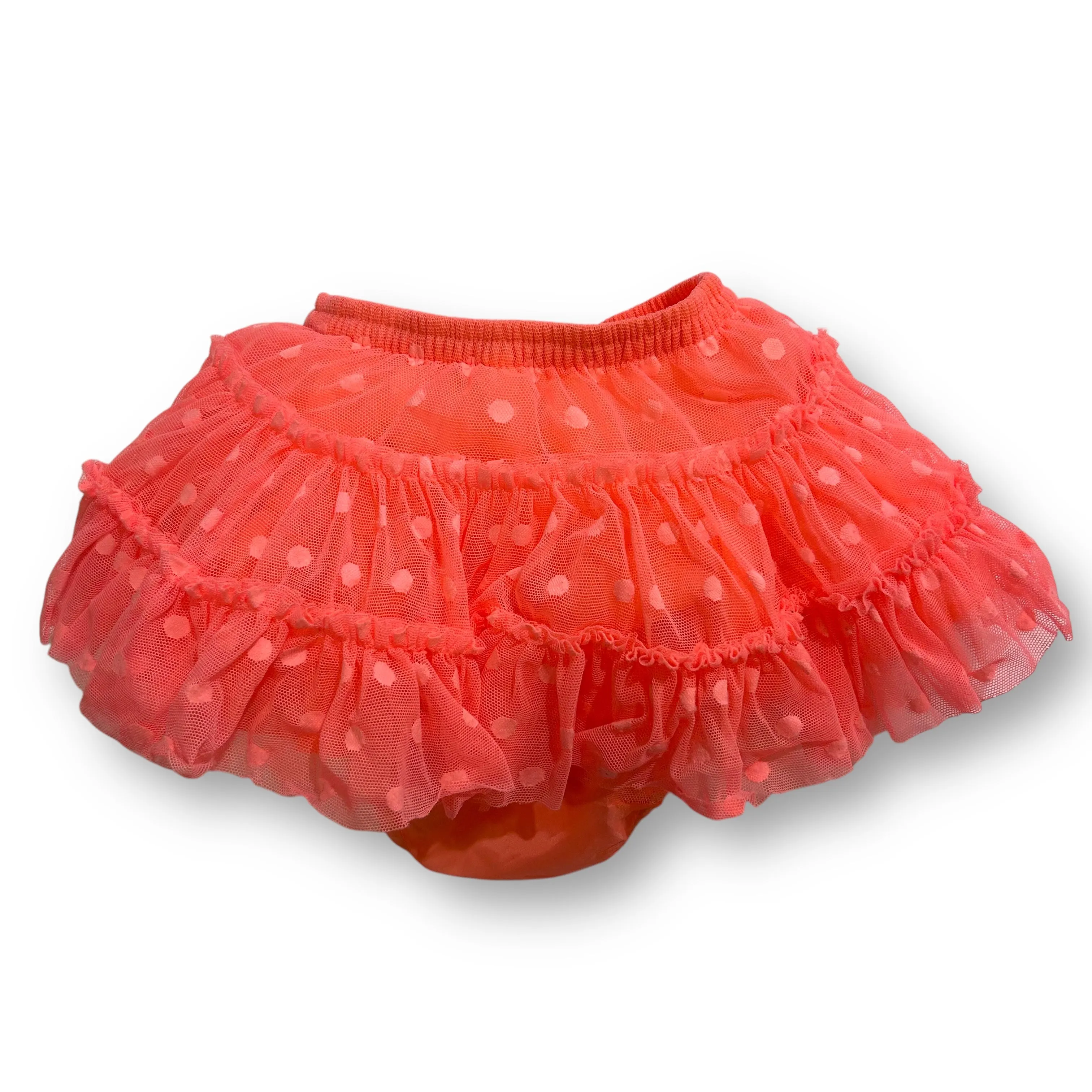 Girls Cherokee Size 12 Months Bright Orange Tulle Skirt & Bloomers