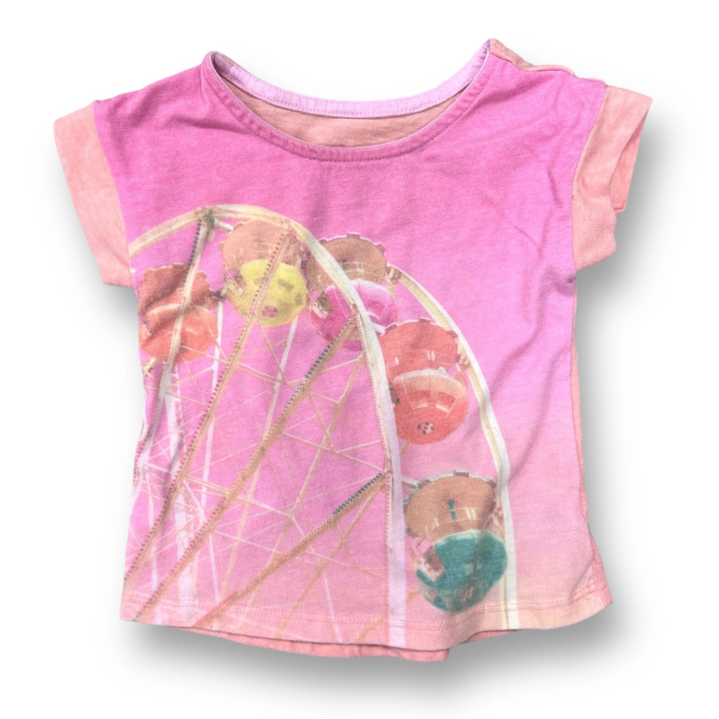 Girls Cherokee Size 18 Months Pink/Orange Carnival Shirt