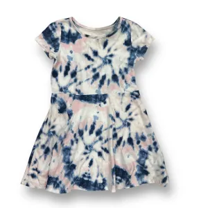 Girls Children's Place Size 5T Pink/Blue Cotton Blend Tie Dye Twirl Dress