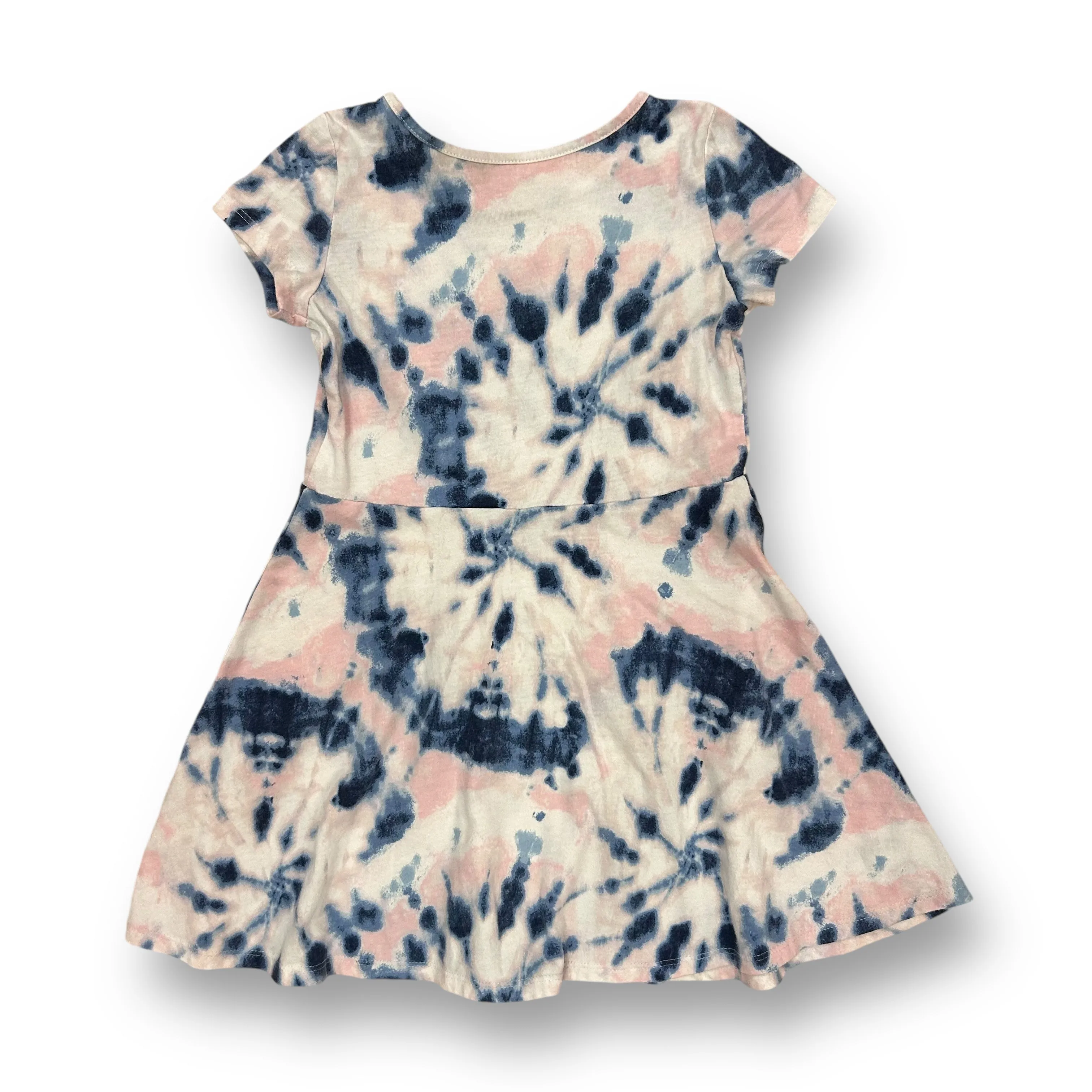 Girls Children's Place Size 5T Pink/Blue Cotton Blend Tie Dye Twirl Dress