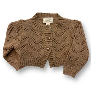 Girls Children's Place Size 6-9 Months Tan Long Sleeve Cardigan