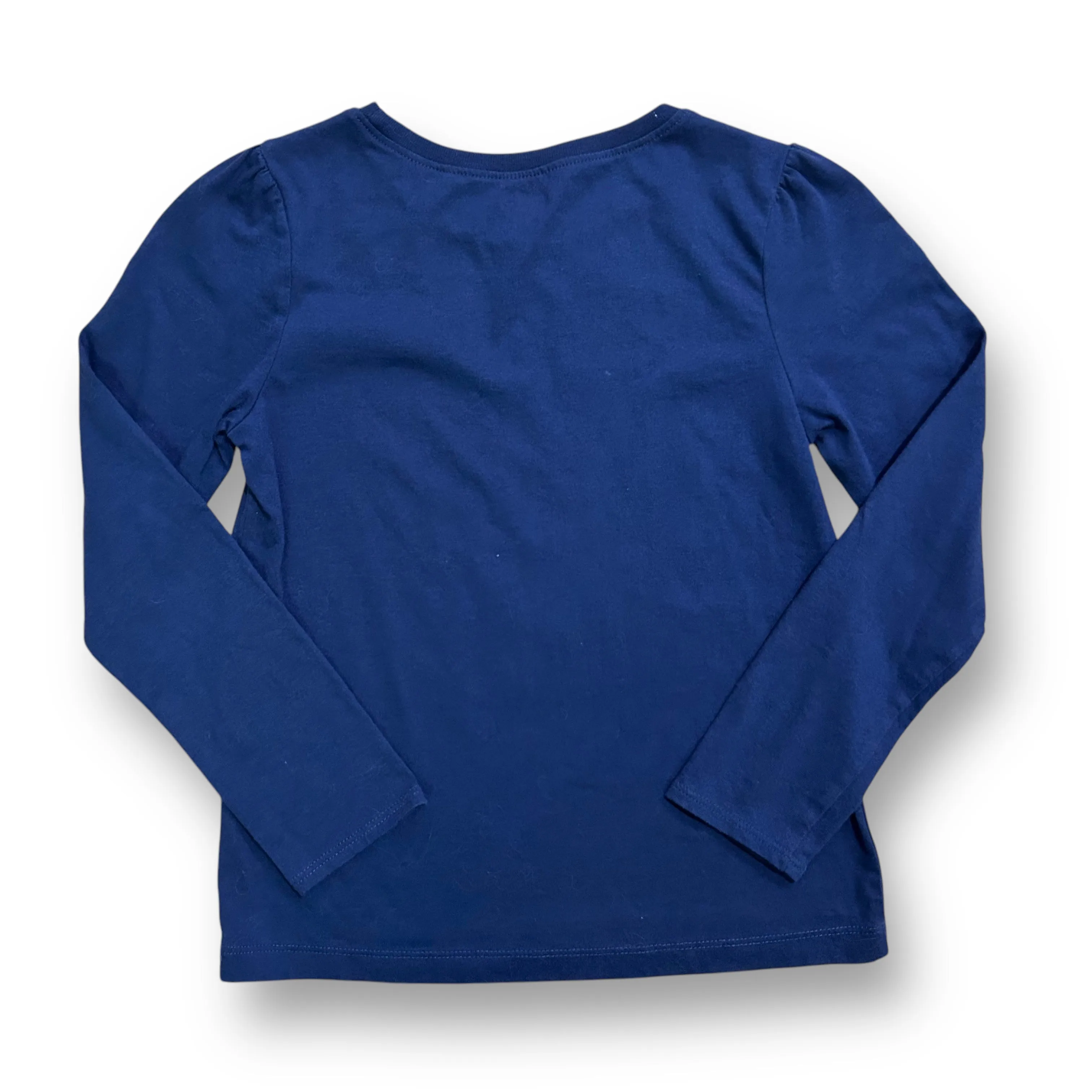 Girls Crazy 8 Size 7/8 Long Sleeve Navy Dance Shirt