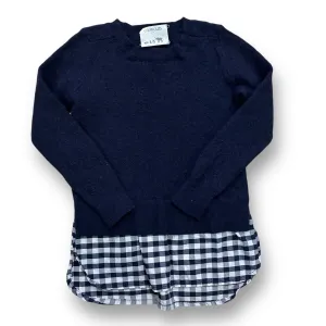 Girls Crewcuts Size 4/5 Navy Layered Look Blouse & Sweater