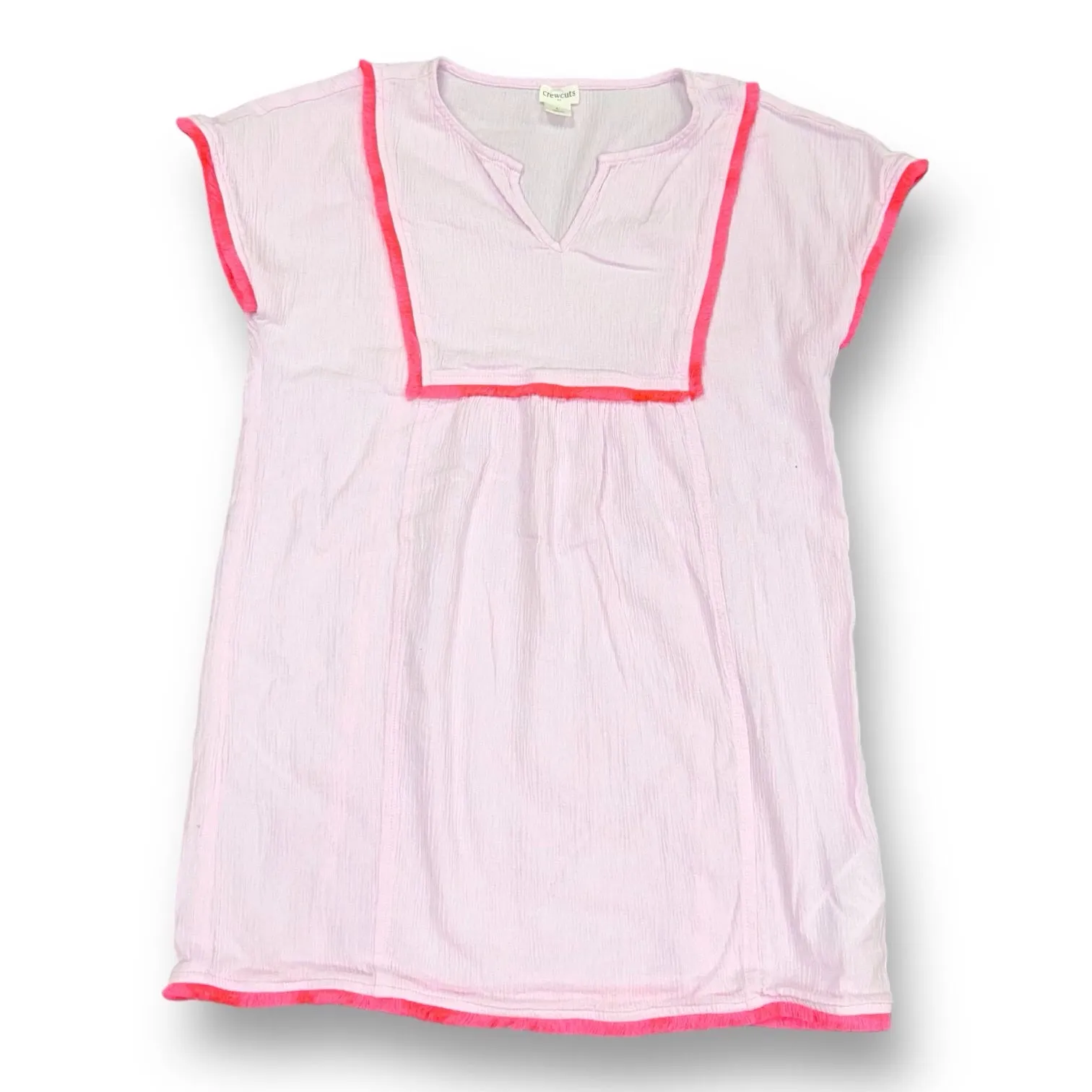 Girls Crewcuts Size L 10/12 Light Pink Fringed Swimsuit Beach Cover Up