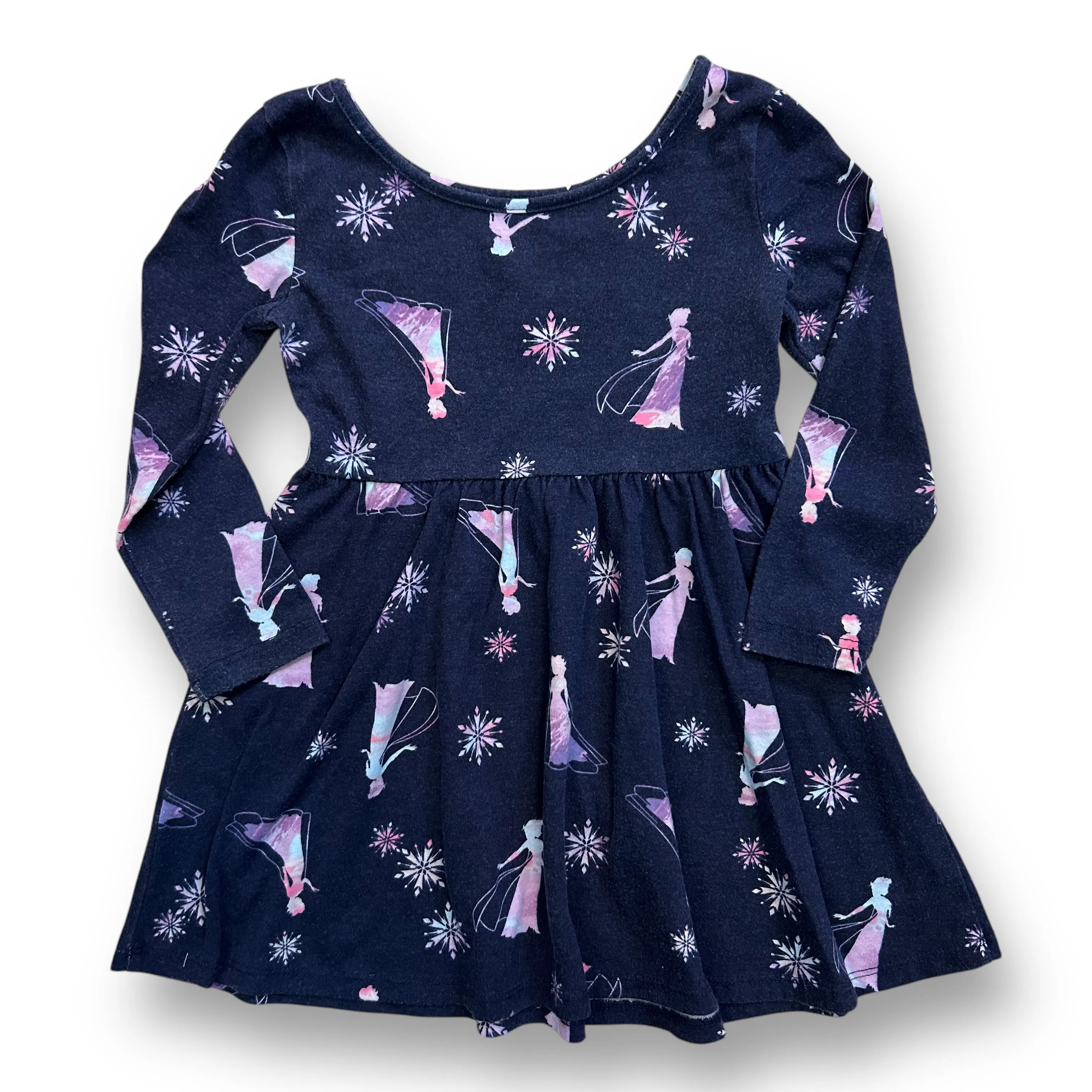 Girls Disney Jumping Beans Size 2T Dark Blue Frozen Elsa Twirl Dress