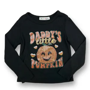 Girls Dream Girls Size 24 Months Black Halloween Ribbed Long Sleeve Shirt