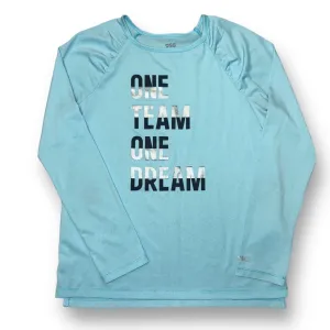 Girls DSG Size 14 Baby Blue Long Sleeve Athletic Shirt