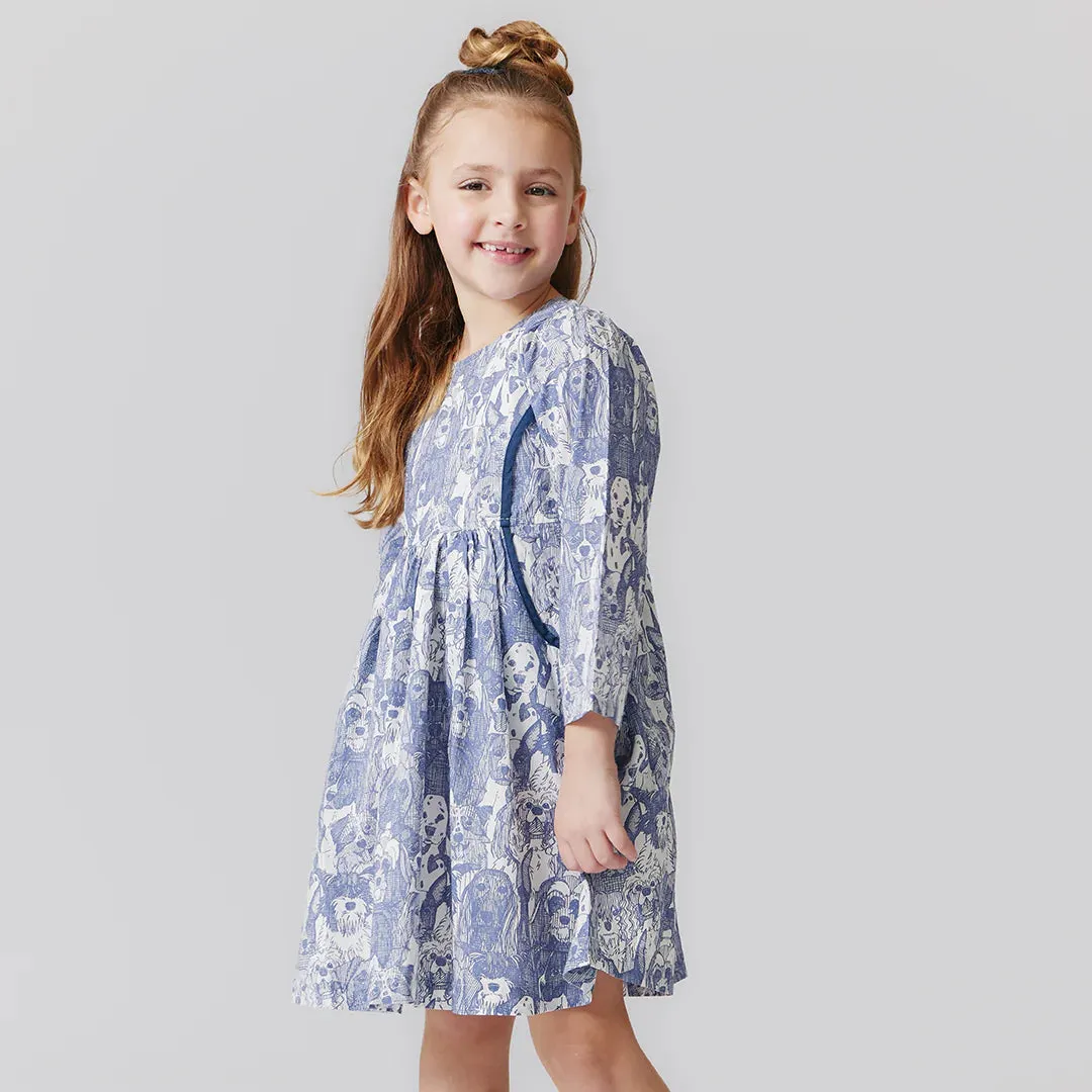 Girl's Eden Dress Dog's A Plenty