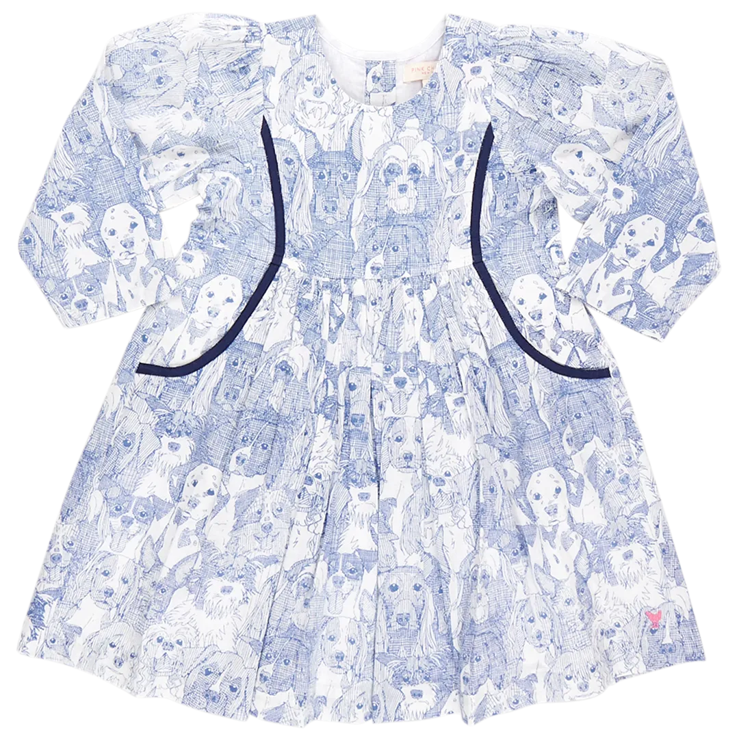 Girl's Eden Dress Dog's A Plenty