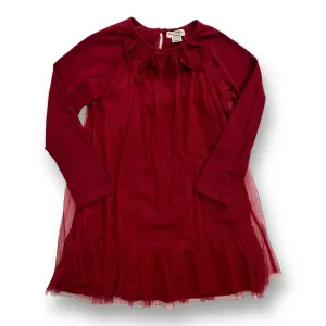 Girls Eliane et Lena Size 4 Long Sleeve Boutique Dress with Tulle Layer