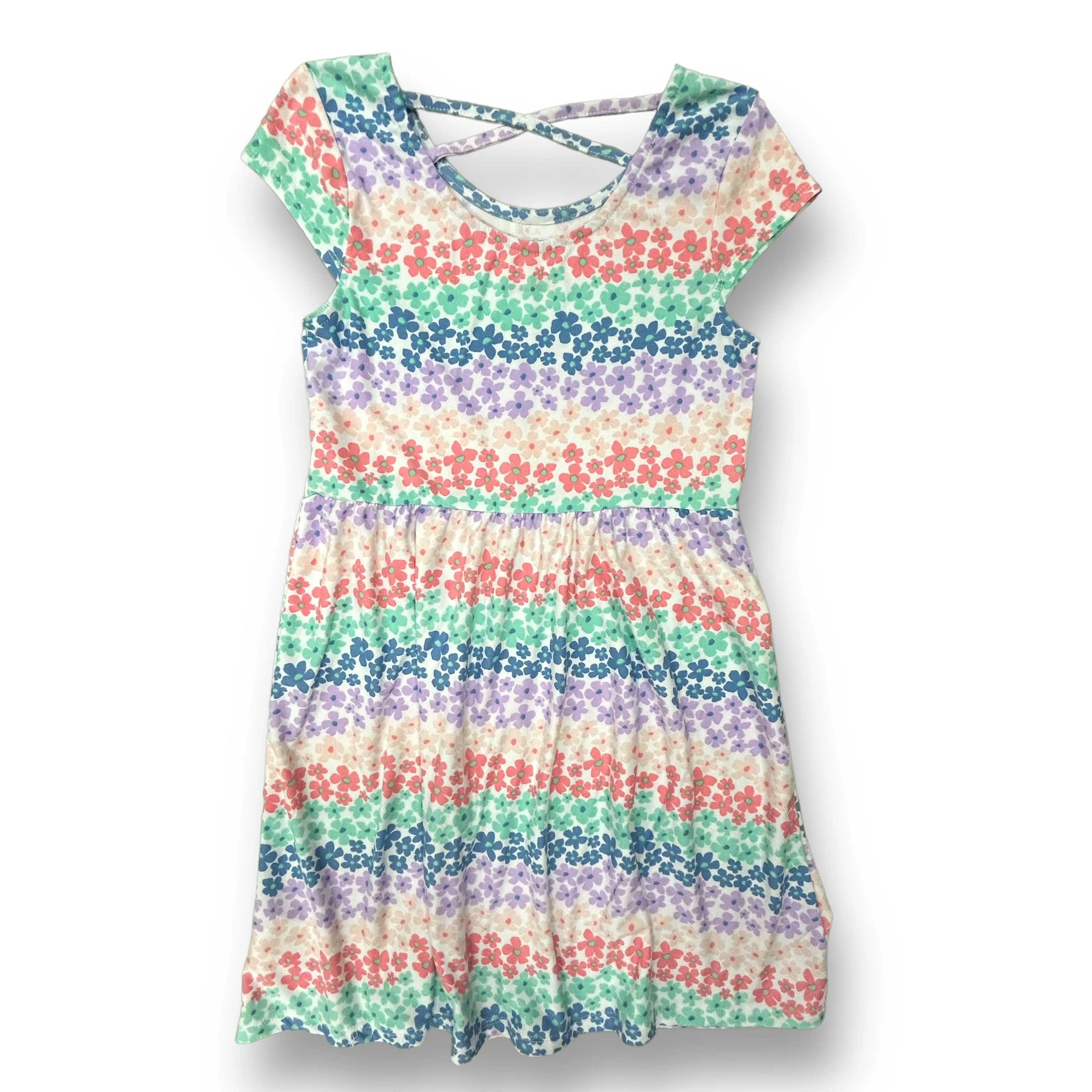 Girls Epic Threads Size 10/12 M Multi-Color Floral Soft Twirl Dress