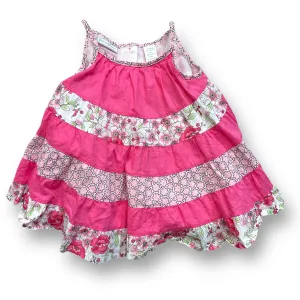 Girls First Impressions Size 6-9 Months Pink & White Spaghetti Strap Twirl Dress