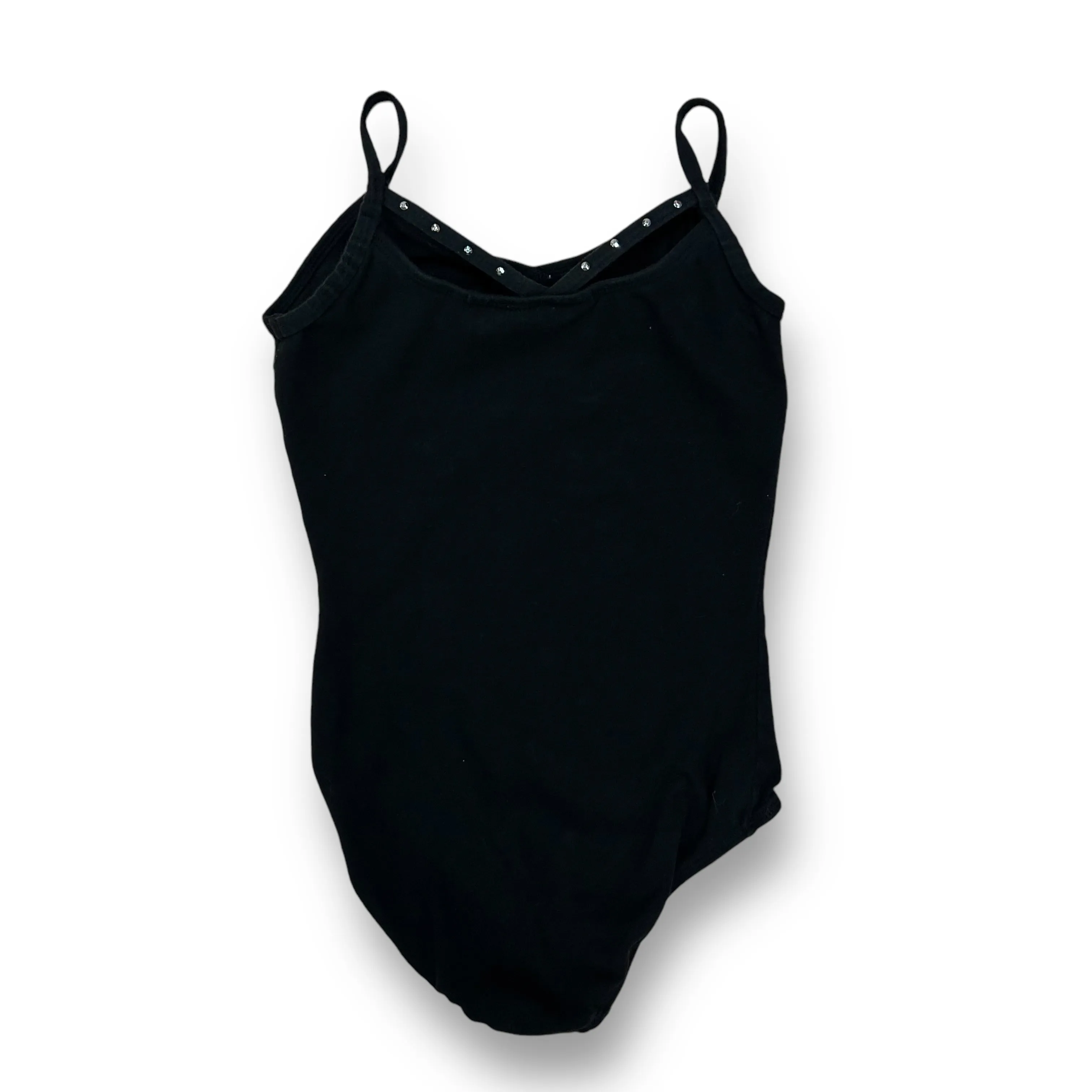 Girls Freestyle Size 6/6X Black Embellished Dance Leotard