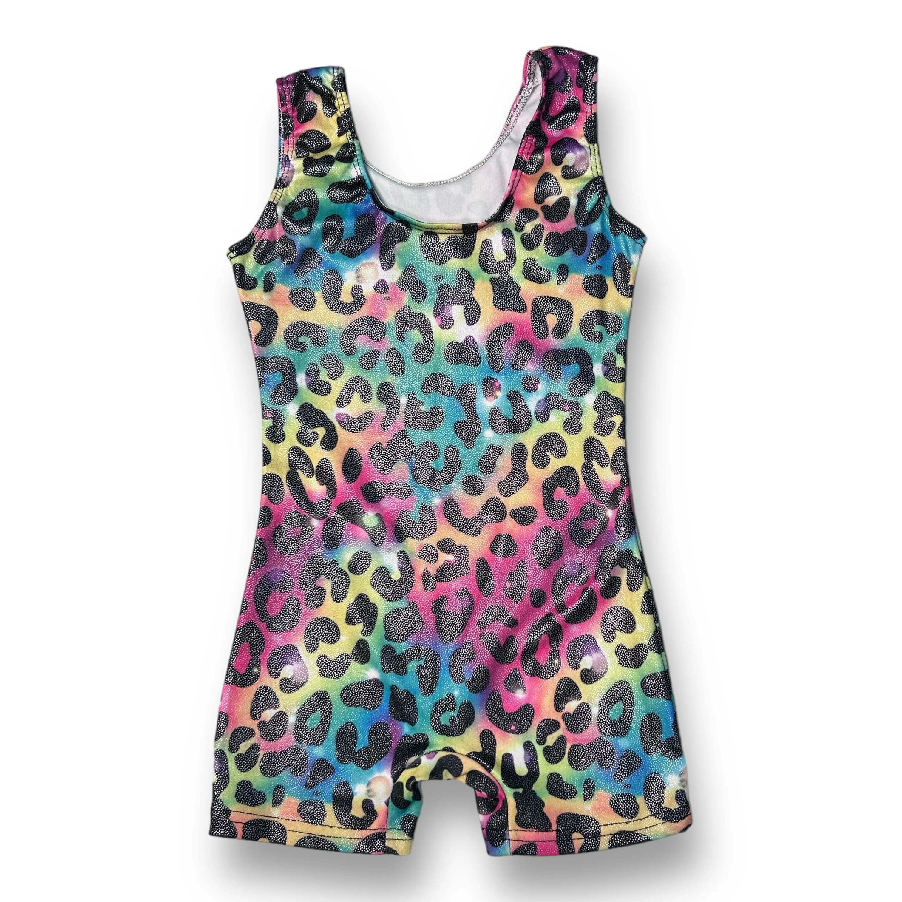 Girls Funnycokid Size 5 Multi-Color Animal Print Dance Leotard