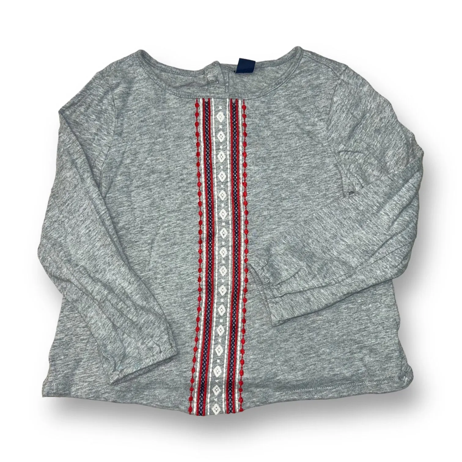 Girls Gap Size 5 Gray Long Sleeve Shirt