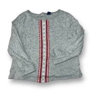 Girls Gap Size 5 Gray Long Sleeve Shirt