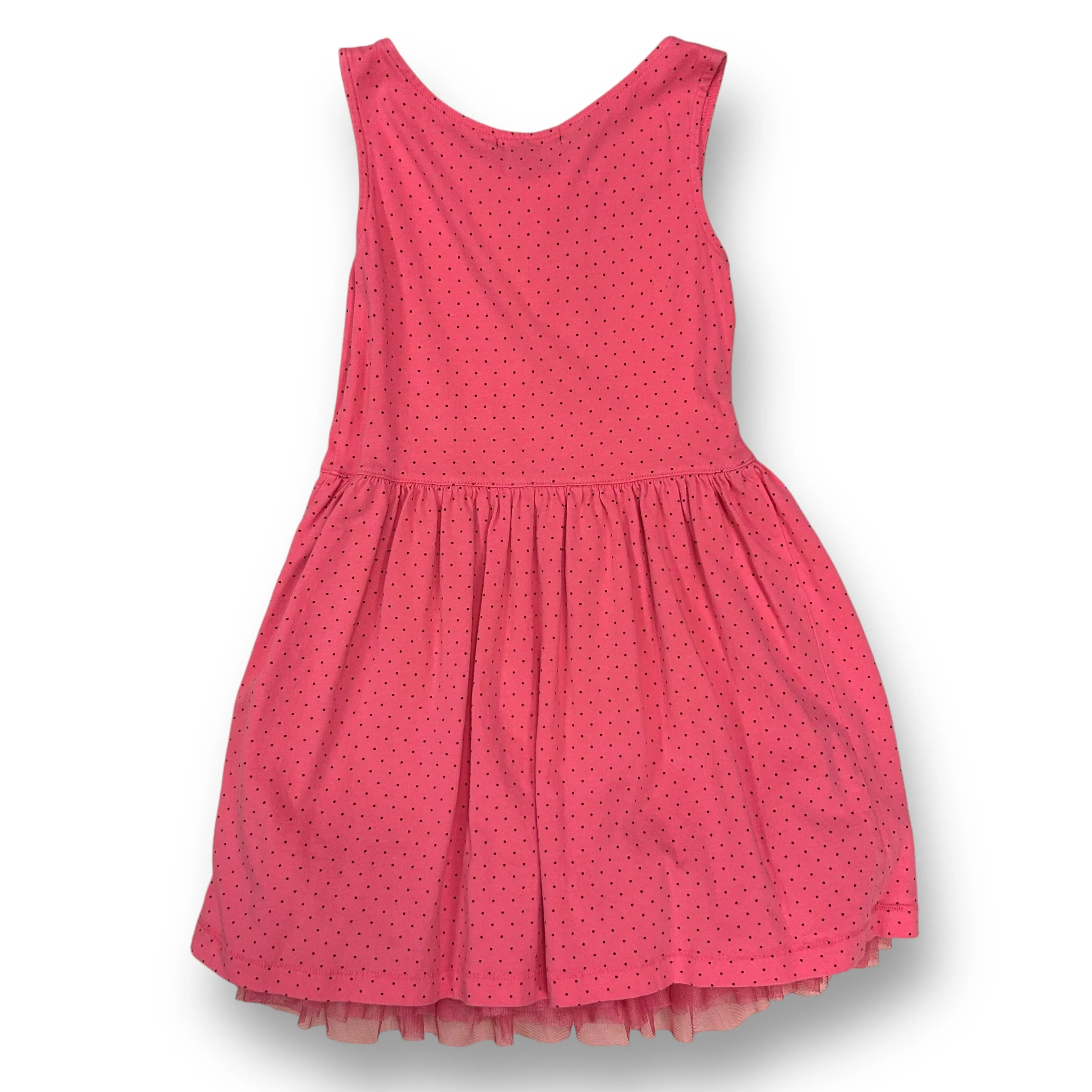 Girls Gap Size 6/7 YSM Pink Polka Dot Tulle Bottom Dress