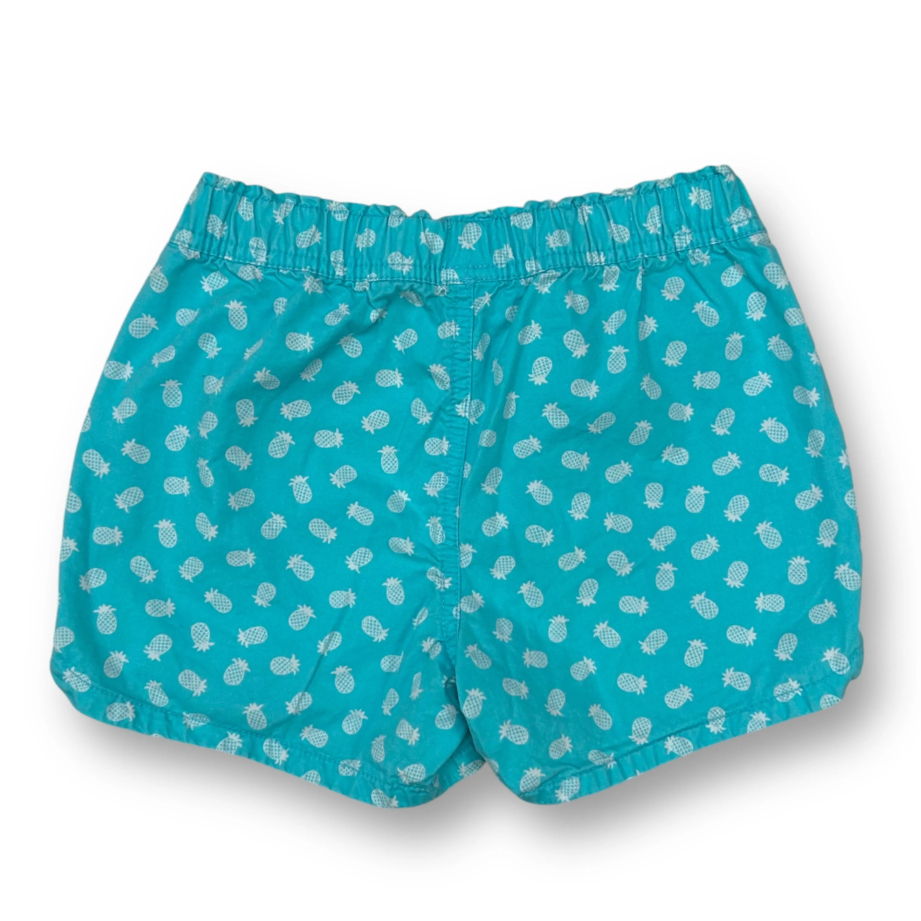 Girls Gap Size M Aqua Pineapple Print Pull-On Shorts