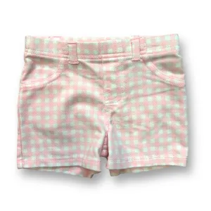 Girls Garanimals Size 12 Months Pink & White Gingham Pull-On Shorts