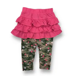 Girls Garanimals Size 18 Months Camo & Pink Skirted Leggings