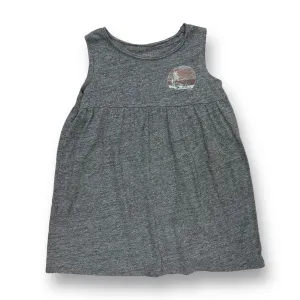Girls Grayson Mini Size 5T Gray Palm Trees Sleeveless Dress